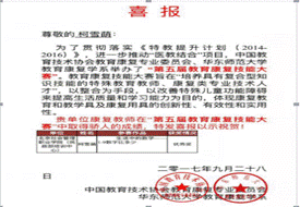 2017年柯雪萌教育康复大赛优秀奖
